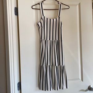 Loft striped dress size 0 petite